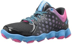 Reebok ATV19 Running Shoe (Little Kid/Big Kid),Black/Pink/Blue,2.5 M US Little Kid