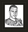 Chicago Blackhawks Framed Brett Hull Chicago Blackhawks Lithograph NHL Hockey