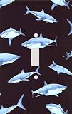 Wall Plates: Shark Collage Decorative Switchplate Cover