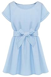 A-line General Print Linen Skater Dress 