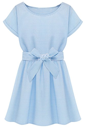 ACHICGIRL Women's Flattering A Line Solid Printed Skater Dress
