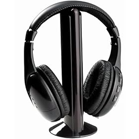 Wireless Cordless TV PC MP3 Computer Headphones Headset