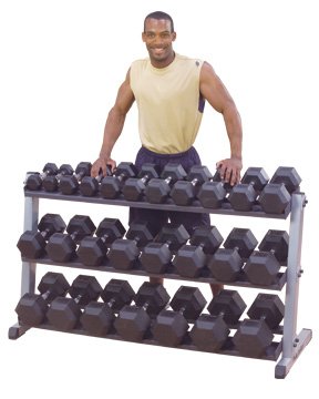 Body Solid GDRT60 Optional 3rd Tier for GDR60 Dumbbell Rack