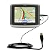 Classic Straight USB Cable for the Magellan Maestro 3100 with Power Hot Sync and Charge capabilities - Gomadic Brand w/ TipExchange Technology