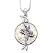 SoulBreezeCollection Dancing Ballerina Ballet Pendant Necklace Charm (Multi-color)