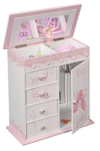 Mele Girl's Musical Ballerina Jewelry Box with Necklace Carousel 007112
