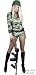 Adult Sexy Army Girl Outfit (Size:X-small 3-5)