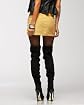 Suede Zip Mini Skirt Product Image