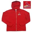 St. Louis Cardinals MLB Girls "Lucky" Full Zip Hooded Jacket (Dark Red)