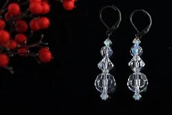 Swarovski Crystal Earring - Crystal (Audrey)