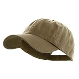Low Profile Dyed Cotton Twill Cap - Khaki W39S55D