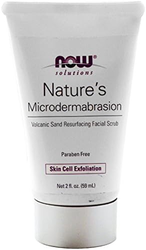 Now Foods Solutions Nature's Microdermabrasion Volcanic Sand Resurfacing Facial Scrub 2 fl oz (59 ml)