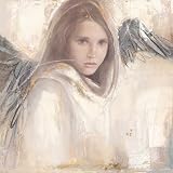 Kunstkarte: Elvira Amrhein "L´ange rebelle" 14 x 14