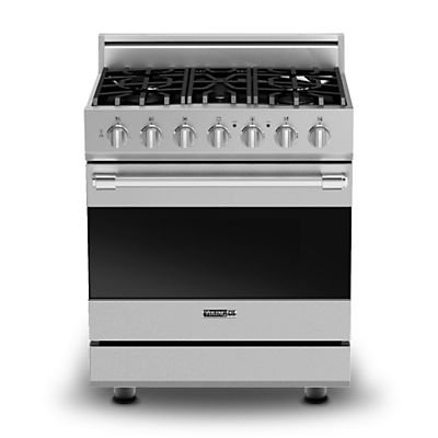 Viking RDSCG2305BSS: 30" Gas Self-Clean Range, Chrome