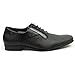 Ferro Aldo Black Herringbone Snipe Toe Men's Dress Shoes Lace up Oxfords 19277b