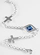 Cross Evil Eye Bracelet