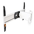 Wei�e schwenkbare TV Wandhalterung PM-XFlat-20L (ultra flach). Nur 49mm Wandabstand bis 278mm ausziehbar, VESA 200 x 200 bis 600 x 400 auch 300 x 300 und 400 x 200 (entspricht 32-55 Zoll, auch 34, 36, 42 und 52). Wandhalter optimal f�r Plasma, LCD und LED Fernseher von Panasonic, Sony, Samsung, LG und Toshiba. Mit 35 kg Tragkraft eine f�r fast alle Flachbildfernseher geeignete Halterung. +/-90� schwenkbar. Farbe: Wei�. Original PureMounts Wandhalterungen.