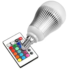 Techlight TXX3727 RGB LED Lampe / Strahler E14  5 Watt multicolor (farbwechsel) dimmbar inklusiv Infrarot-Ferbedienung