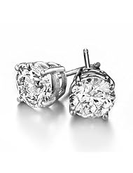 .33 Carat DIAMOND Studs 14K White Gold Earrings