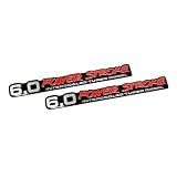 2 x (pair set) 6.0L Power Stroke Intercooled Turbo Diesel Emblem Badge Nameplate for... by Unknown
