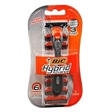 Bic Hybrid Advance Razor System for Men with 6 Cartidges