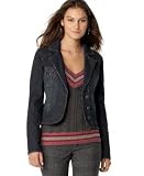 DKNY Jeans Stretch Denim Crested Blazer