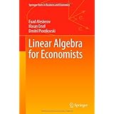 linear algebra for economists springer texts in business and economics