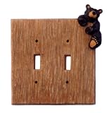 Bearfoot Bear Double Light Switch Cover