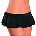 Escante Women's Pleated Mini Skirt, Black, One Size