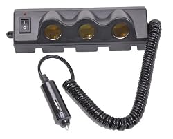 1 to 3 Cigarette Lighter Splitter with Switch