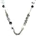 Anna Lou White Howelite Stones with Delicate Leaf Chain Necklace