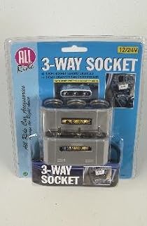 3 WAY 12V/24V DC CAR SOCKET SPLITTER ADAPTER