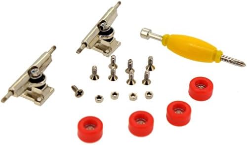 Finger Playing Skateboard Maple Fingerboard - Parts Set - Red Wheels