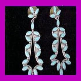 Collectible Zuni Indian Turquoise Earrings