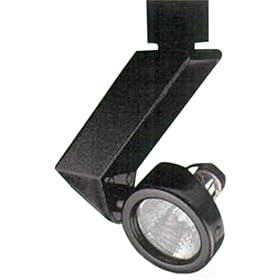 Juno Lighting T805BL Trac-Master Slants Low Voltage MR16 Gimbal Ring Lamp Holder, Black