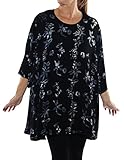 WeBeBop Womens Plus Size Tiger Lily Swing Top