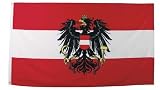 Flagge 150x90 cm �sterreich mit Adler - 
