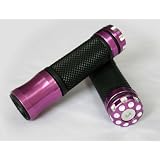 100% Brand New Chrome & Rubber Motorcycle Handlebar Bar End Hand Grips with Bar... 
