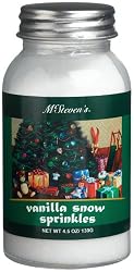 McSteven's Vanilla Snow Sprinkles, 4.5-Ounce Jars (Pack of 4)