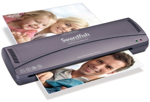 Swordfish A3 330LR Compact Laminator 2 Rollers Model 40191 - Dark Silver
