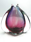 Murano Design Glass Ruby Rainbow Heavy Sculpture X-957