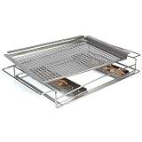 Charcoal Companion Platinum Grilling Grid with Smoker Trays Set by