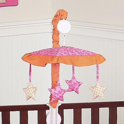 Tropical Hawaiian Musical Baby Crib Mobile for JoJo Surf Bedding