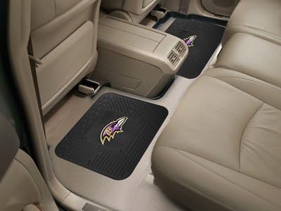 Team Fan Gear NFL - Baltimore Ravens Backseat Utility Mats 2 Pack Size=14"x17"
