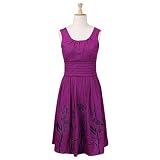 Lilies-of-the-valley Cotton Dress (Petite, Tall & Misses Sizes XS-3X)