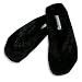 No Boundries - Ladies Microplush Thong Slipper, Black
