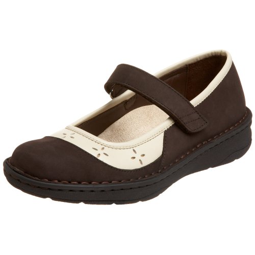 Drew Shoe Women's Allison Mary Jane,Brown Nubuck/Sport White Nubuck,8.5 M US