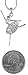 Clear Crystal Embellished Jumping Ballerina Ballet Charm Silver Tone Necklace for Girls, Teens, Women