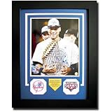 Derek Jeter 2009 World Series Trophy Framed Photo by