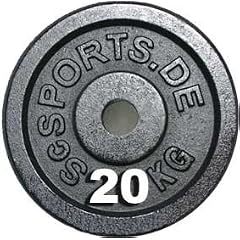 ScSPORTS Hantelscheiben 20 Kg Gusseisen